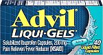 40-Count Advil Liqui-Gels Pain Reliever and Fever Reducer Capsules $1.83