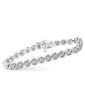Macy's Diamond Twist Bracelet (1 ct. t.w.) in Sterling Silver $199 (83% Off) and more