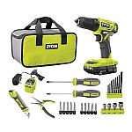 RYOBI ONE+ 18V Cordless 3/8 in. Drill/Driver Kit $39 + Free Shipping