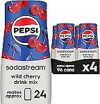 SodaStream Pepsi Wild Cherry Drink Mix (440ml, Pack of 4) $7.61