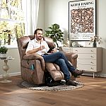 Latitude Run 41.3" Wide Extra Large Power Lift Recliner Chair $375 (79% Off)