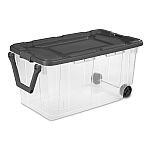 Sterilite 40-Gallon Wheeled Industrial Plastic Tote $17.97 and more