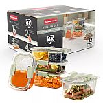 Rubbermaid Brilliance 12pc Food Storage Container Set $15.99