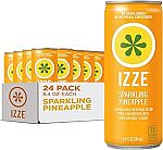 24-pack IZZE Sparkling Water Juice Beverage Blend, Pineapple 8.4 fl oz $13.48