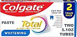 4-Count 5.1-Oz Colgate Total Whitening Toothpaste (Mint) $9.40