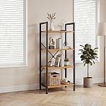 EDX 4-Tier Wood Bookshelf $19.92