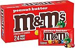 24-Ct 1.63oz M&M's Peanut Butter Chocolate Candy Singles $16
