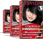3-pk Revlon ColorSilk Beautiful Color Permanent Hair Color (various) $8