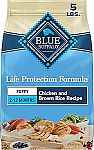 5-Lb Blue Buffalo Life Protection Formula Dry Dog Food (Chicken and Brown Rice) $4.49