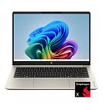 HP OmniBook 3 14" 2K Touch Laptop (Snapdragon X 16GB 512GB) $499.99