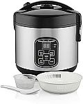 Hamilton Beach Digital Programmable Rice Cooker & Food Steamer, 8 Cups Cooked $35.77