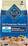 5 lbs Blue Buffalo Life Protection Formula Adult Dry Dog Food $5.24 and more