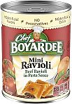 15-Oz Chef Boyardee Mini Beef Ravioli $1