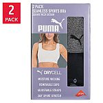 COSTCO - 2-pk PUMA Women's Seamless Sports Bra $12.99 + Buy More Save More