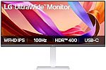 LG 34U530A-W 34" UltraWide WFHD Monitor $199.99