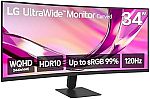 LG 34U60ZB-B 34" UltraWide WQHD Curved Monitor $219.99