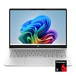 HP OmniBook 3 14" 2K Touch Laptop (Snapdragon X 16GB 512GB) $499.99