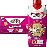 12-Pack 11-oz Premier Protein Shake Indulgence, 30g Protein (White Chocolate Raspberry) $12.70