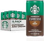 12-pack Starbucks Ready to Drink Coffee 6.5oz Cans $14 and more