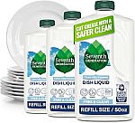 3-Pk 50-Oz Seventh Generation Hand Dish Wash Refill $14.28