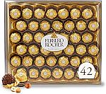 Ferrero 42-Count Rocher Gourmet Hazelnut Milk Chocolate Gift Box $17