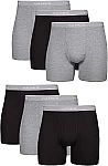 6-pack Hanes mens Underwear Boxer Briefs $11