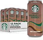 12-Pack 15oz Starbucks Doubleshot Energy Coffee Drink (Mocha) $20.99