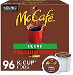 96-Ct McCafe Premium Roast Decaf K-Cup Coffee Pods (Medium) $29.71