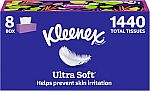 8-pack 180 Count Kleenex Ultra Soft Facial Tissues $9.92