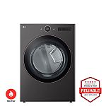LG 7.4 cu. ft. Smart GAS Dryer with AI Sensor Dry and Turbosteam $1199 (Black or White)