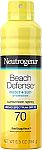 6.5-Oz Neutrogena Beach Defense Sunscreen Spray SPF 70 Broad Spectrum $2.63