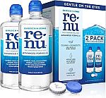 2 Pack 12-oz Renu Contact Lens Solution $8.28
