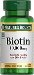 120-Ct 10000mcg Nature’s Bounty Biotin Softgels $2.84
