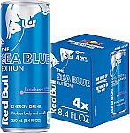 4-Pack Red Bull Energy Drink 8.4-Oz (The Sea Blue Edition / Juneberry) $4.12
