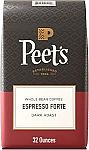 2-Lbs 32-Oz Peet's Coffee Whole Bean Coffee (Espresso Forte, Dark Roast) $18.29