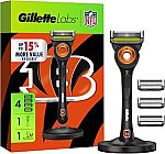 Gillette NFL Shaving Razor (1 Handle + 4 Razor Blade  + Magnetic Stand) $12