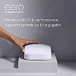 Amazon eero Pro 6 Tri-Band Mesh Wi-Fi 6 Router with built-in Zigbee smart home hub $63 (Factory Reconditioned, Like New)