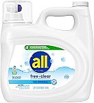 118-Oz 94-Load all Liquid Laundry Detergent Free Clear $11.16