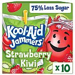 10-Count 6-Oz Kool-Aid Jammers Strawberry Kiwi Pouches $2.08
