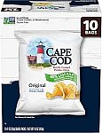 10-Count 1oz. Cape Cod Kettle Cooked Less Fat Original Kettle Chips $2.48 and more