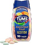 96 Count TUMS Antacid Tablets for Stomach Relief $3.29