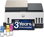 HP Smart Tank 7303 Wireless All-in-One Ink Tank Printer, Scanner, Copier with up to 3 Years of Ink Included (9B5D0A) $309.99