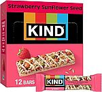 12 Count KIND Healthy Snacks Bars, Strawberry Sunflower Seed $6.76 and more
