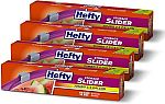4-pack 12 ct Hefty Slider Jumbo Storage Bags, 2.5 Gallon Size $10.54