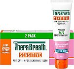 2-Pack 4-Oz TheraBreath Sensitive Toothpaste With Fluoride for Anticavity Protection $3.97