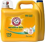 170-Oz Arm & Hammer Sensitive Skin Plus Liquid Laundry Detergent $9.99
