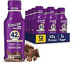 12-pack 14 fl oz Ensure Max Protein Shake with 42g Complete Protein $13