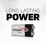 4-Pack Energizer Max 9V Alkaline Batteries $5.77
