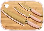 Paris Hilton Reversible Bamboo Cutting Board and Cutlery Set $9.99 and more