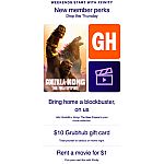 Xfinity Members: Godzilla x Kong for free + $10 Grubhub gift card + Rent a movie for $1